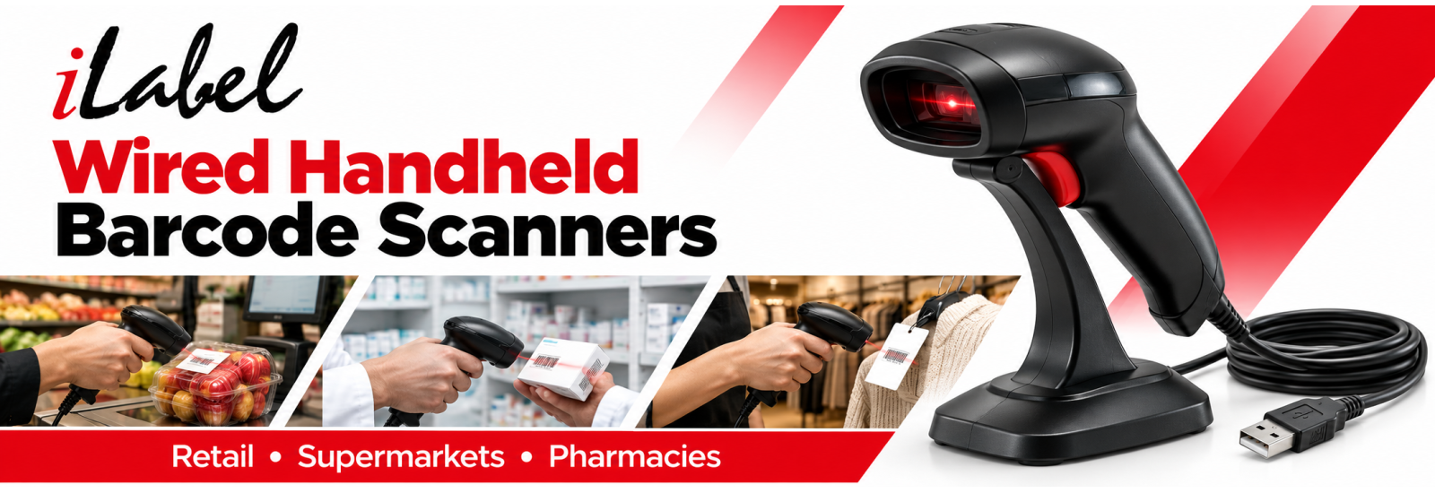 Wired Handheld Barcode Scanners